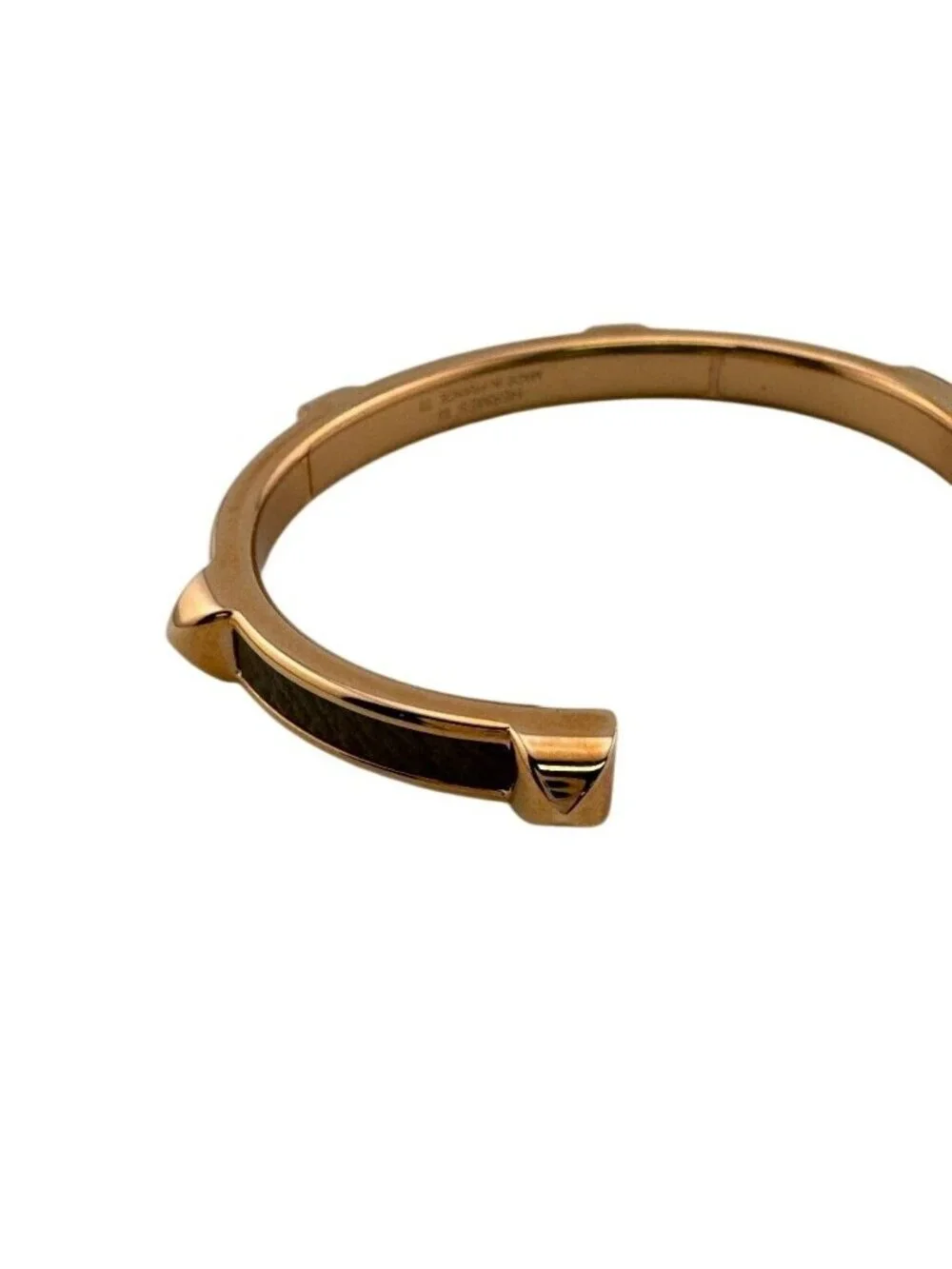 Hermes Athena Bangle T2 Leather Gold Etoupe Rose Bag